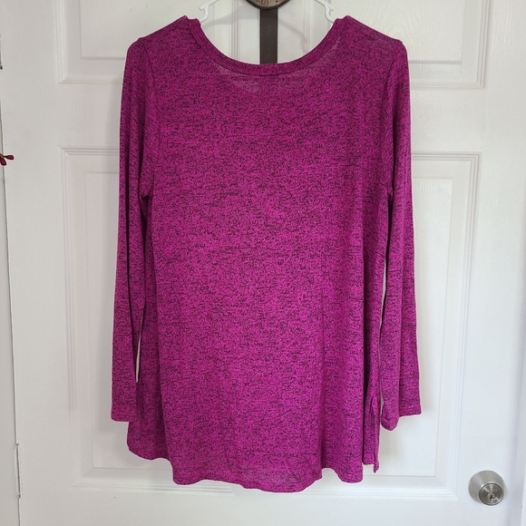 Cha Cha Vente Woman's Long Sleeve Blouse, Size: PM Color: Purple - Picture 13 of 14